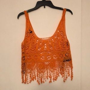 Orange Bebe tank top!